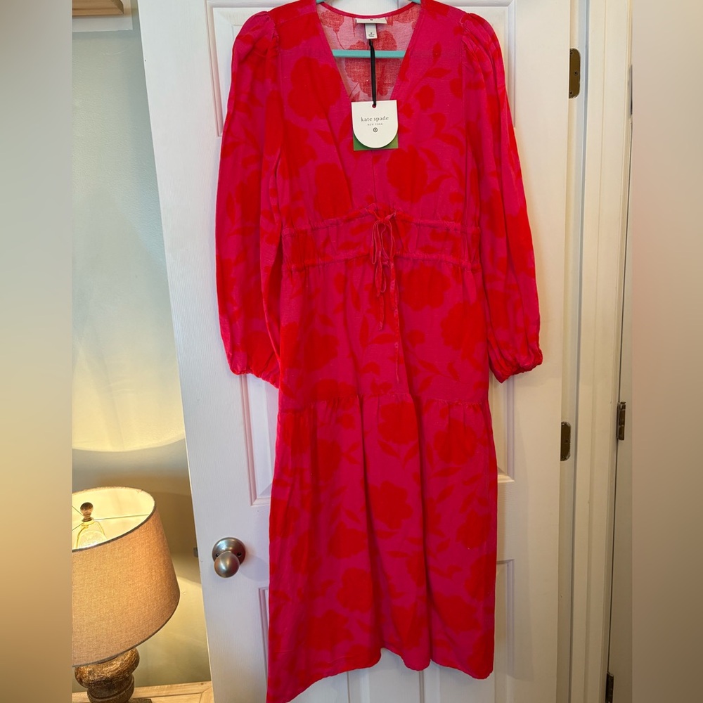 NWT Kate Spade Pink Floral Dress